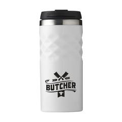 Vue Geometric Mug RCS Recycled Steel 280 ml gobelet iso de couleur blanc| Krokrodeal