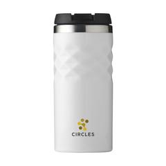 Vue Geometric Mug RCS Recycled Steel 280 ml gobelet iso de couleur blanc| Krokrodeal