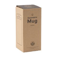 Vue Geometric Mug RCS Recycled Steel 280 ml gobelet iso de couleur blanc| Krokrodeal