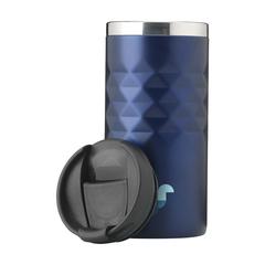 Vue Geometric Mug RCS Recycled Steel 280 ml gobelet iso de couleur bleu| Krokrodeal