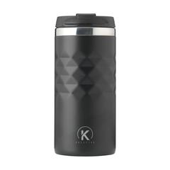 Vue Geometric Mug RCS Recycled Steel 280 ml gobelet iso de couleur noir| Krokrodeal
