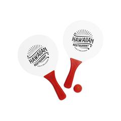 Vue BeachTennis Small Size jeu de plage de couleur rouge| Krokrodeal