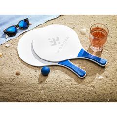 Vue BeachTennis jeu de plage de couleur bleu| Krokrodeal