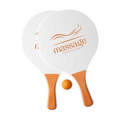 Vue BeachTennis jeu de plage de couleur orange| Krokrodeal