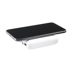 Vue PocketPower 10000 Wireless Powerbank chargeur sans fil de couleur blanc| Krokrodeal