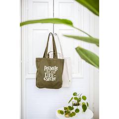 Vue Organic Cotton Canvas Tote Bag (280 g/m²) sac de couleur blanc| Krokrodeal