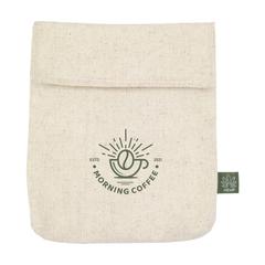 Vue Hemp FoodPouch pochette à sandwich de couleur beige| Krokrodeal
