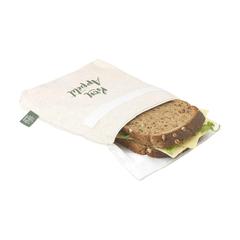 Vue Hemp FoodPouch pochette à sandwich de couleur beige| Krokrodeal