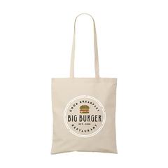 Vue ShoppyBag (180 g/m²) longues anses sac shopping de couleur blanc| Krokrodeal