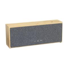 Vue Mambu 10W Bamboo Wireless Speaker haut-parleur sans fil de couleur marron| Krokrodeal