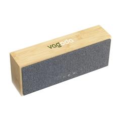 Vue Mambu 10W Bamboo Wireless Speaker haut-parleur sans fil de couleur marron| Krokrodeal