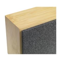 Vue Mambu 10W Bamboo Wireless Speaker haut-parleur sans fil de couleur marron| Krokrodeal