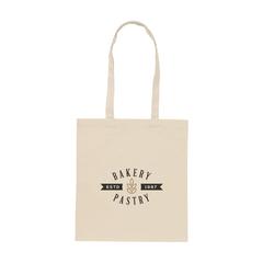 Vue ShoppyBag GRS Recycled Cotton (180 g/m²) sac shopping de couleur beige| Krokrodeal
