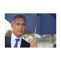 Vue FirstClass RCS RPET parapluie 23 inch de couleur bleu| Krokrodeal