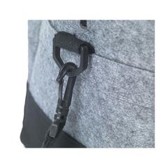 Vue Feltro RPET Weekend Bag sac de voyage de couleur gris| Krokrodeal