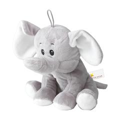 Vue Olly éléphant en peluche de couleur gris| Krokrodeal
