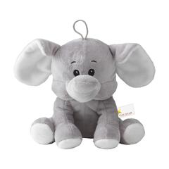 Vue Olly éléphant en peluche de couleur gris| Krokrodeal