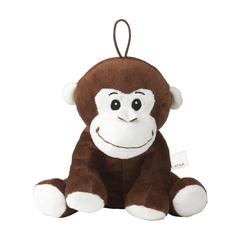 Vue Moki singe en peluche de couleur marron| Krokrodeal