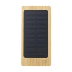 Vue Solar Powerbank 8000+ Wireless Charger chargeur externe de couleur marron| Krokrodeal