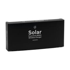 Vue Solar Powerbank 8000+ Wireless Charger chargeur externe de couleur marron| Krokrodeal