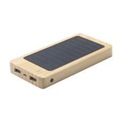 Vue Solar Powerbank 8000+ Wireless Charger chargeur externe de couleur marron| Krokrodeal