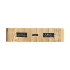 Vue Solar Powerbank 8000+ Wireless Charger chargeur externe de couleur marron| Krokrodeal
