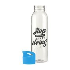 Vue Sirius GRS RPET 650 ml bouteille de couleur bleu| Krokrodeal