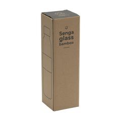 Vue Senga Glass Bamboo 500 ml bouteille de couleur marron| Krokrodeal