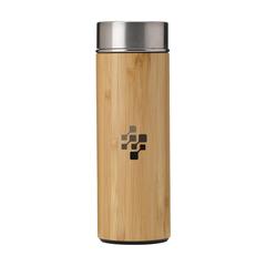 Vue Osaka 360 ml thermos en bambou de couleur marron| Krokrodeal
