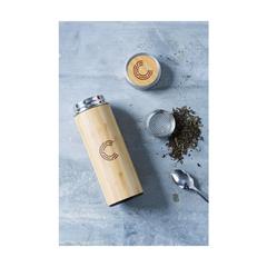 Vue Osaka 360 ml thermos en bambou de couleur marron| Krokrodeal