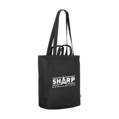 Vue Organic Cotton Canvas Tote Bag (280 g/m²) sac de couleur noir| Krokrodeal