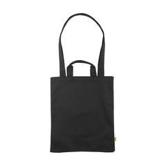 Vue Organic Cotton Canvas Tote Bag (280 g/m²) sac de couleur noir| Krokrodeal