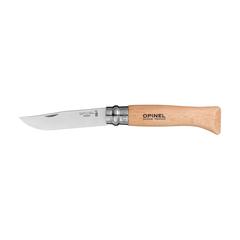 Vue Opinel Inox No 08 couteau de poche de couleur marron| Krokrodeal