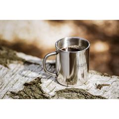 Vue IsoMug RCS Recycled Steel 300 ml mug de couleur gris| Krokrodeal