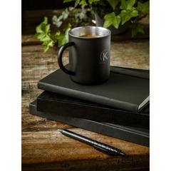 Vue IsoMug RCS Recycled Steel 300 ml mug de couleur noir| Krokrodeal