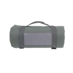 Vue SuperSoft (180 g/m²) plaid en fleece de couleur gris| Krokrodeal
