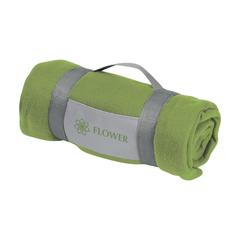 Vue SuperSoft (180 g/m²) plaid en fleece de couleur vert| Krokrodeal