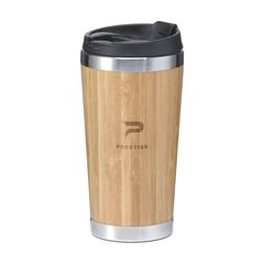 Vue Tokyo 450 ml gobelet thermos en bambou de couleur marron| Krokrodeal