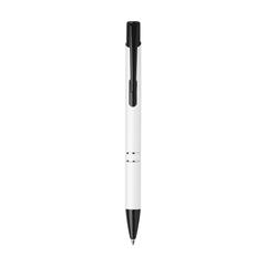 Vue Ebony Rubberised stylo de couleur blanc| Krokrodeal