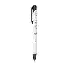 Vue Ebony Rubberised stylo de couleur blanc| Krokrodeal
