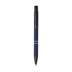 Vue Ebony Rubberised stylo de couleur bleu| Krokrodeal