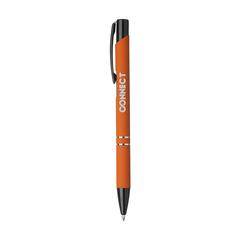 Vue Ebony Rubberised stylo de couleur orange| Krokrodeal