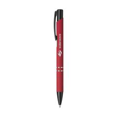Vue Ebony Rubberised stylo de couleur rouge| Krokrodeal
