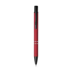 Vue Ebony Rubberised stylo de couleur rouge| Krokrodeal