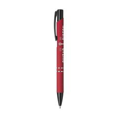 Vue Ebony Rubberised stylo de couleur rouge| Krokrodeal