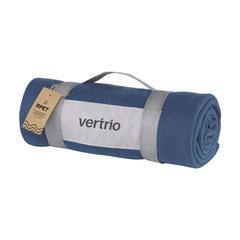 Vue SuperSoft RPET (180 g/m²) plaid en fleece de couleur bleu| Krokrodeal