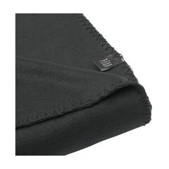 Vue SuperSoft RPET (180 g/m²) plaid en fleece de couleur noir| Krokrodeal