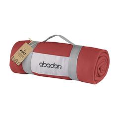Vue SuperSoft RPET (180 g/m²) plaid en fleece de couleur rouge| Krokrodeal