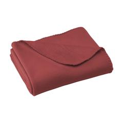 Vue SuperSoft RPET (180 g/m²) plaid en fleece de couleur rouge| Krokrodeal