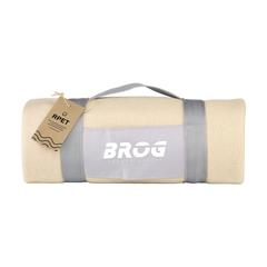 Vue SuperSoft RPET (180 g/m²) plaid en fleece de couleur beige| Krokrodeal